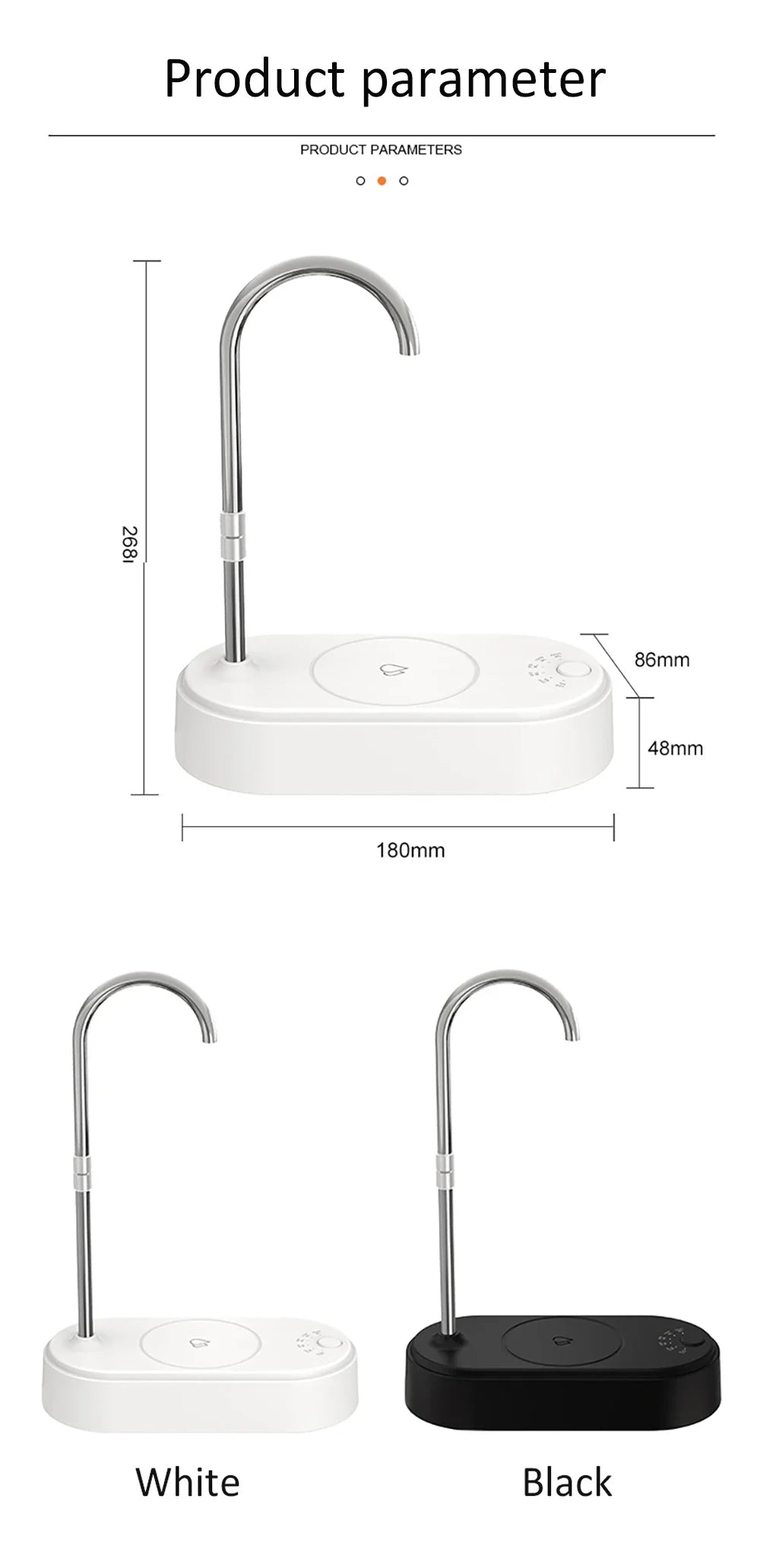 Electric Water Pump Dispenser — Automatic Gallon Bottle Pump for Home & Office, Portable Cold Water Pump