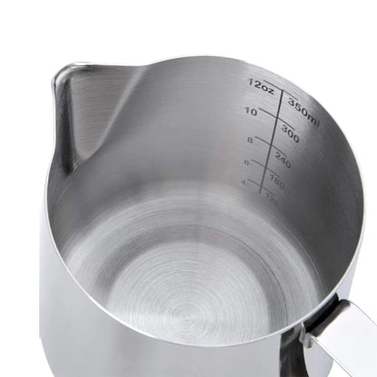 Stainless Steel Milk Frothing Pitcher Jug – Barista Latte Art Coffee Cup for Nespresso & Espresso Accessories, Easy Clean Design