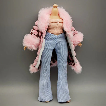 Handmade Doll Dresses & Shoes – Outfit for 28cm High School Dolls with Big Eyes & Long Eyelashes, Perfect Birthday Gift