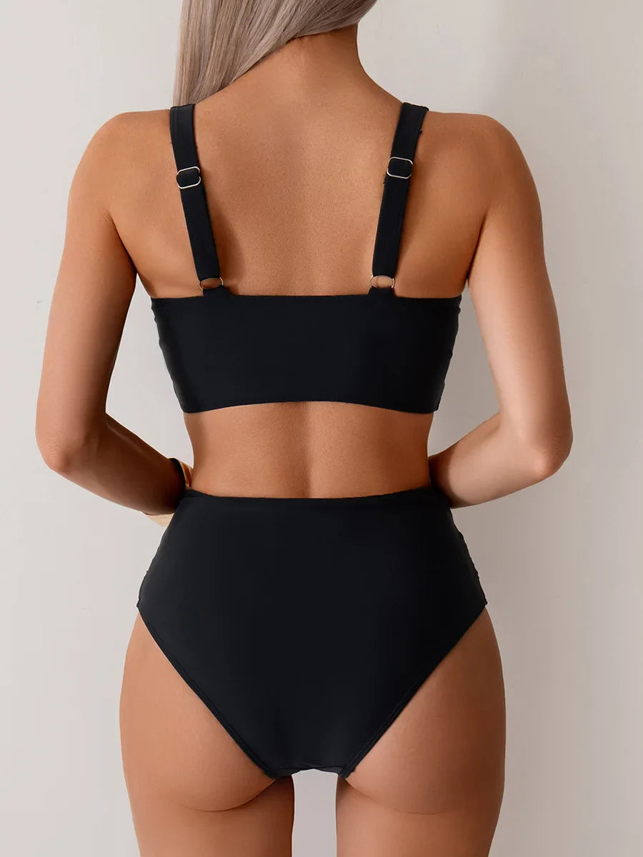 High Waist Bikini Set for Women – Sexy Push Up Swimsuit Summer Beachwear Bathing Suit Swimwear