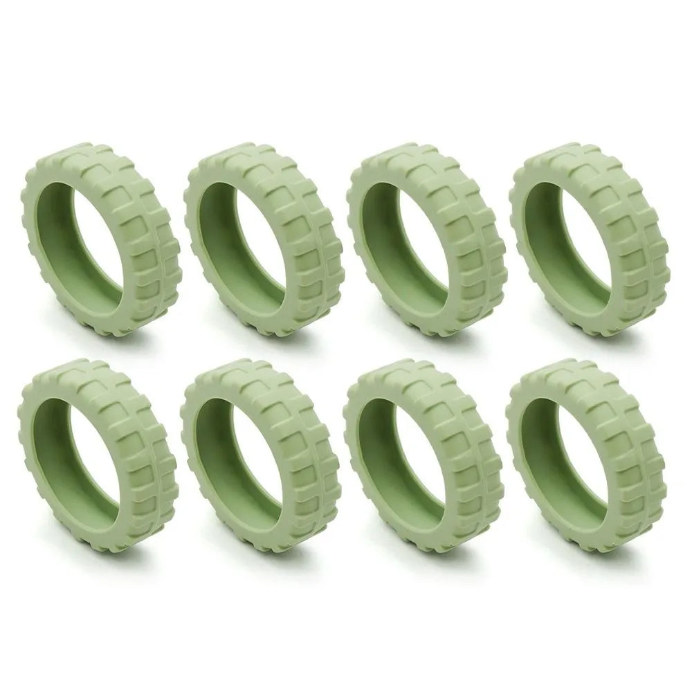 Universal Silicone Luggage Wheel Covers — Travel Suitcase Caster Protector, Noise & Wear Reduction