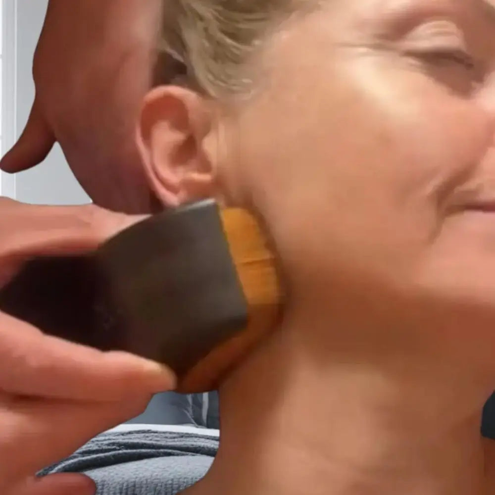 Portable Lymphatic Contour Face Brush – Multi-Function Facial Sculpting Tool for Chin Puffiness & Drainage