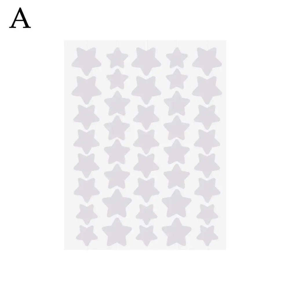 Colorful Star-Shaped PE Pimple Patches – Invisible Acne Spot Stickers for Skin Care and Makeup Concealer