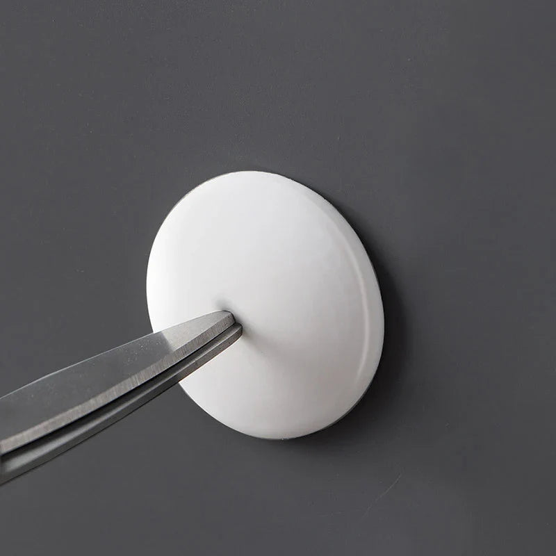 5/10pc White Rubber Door Stops — Self-Adhesive Wall Protectors & Non-Slip Bumper Guards
