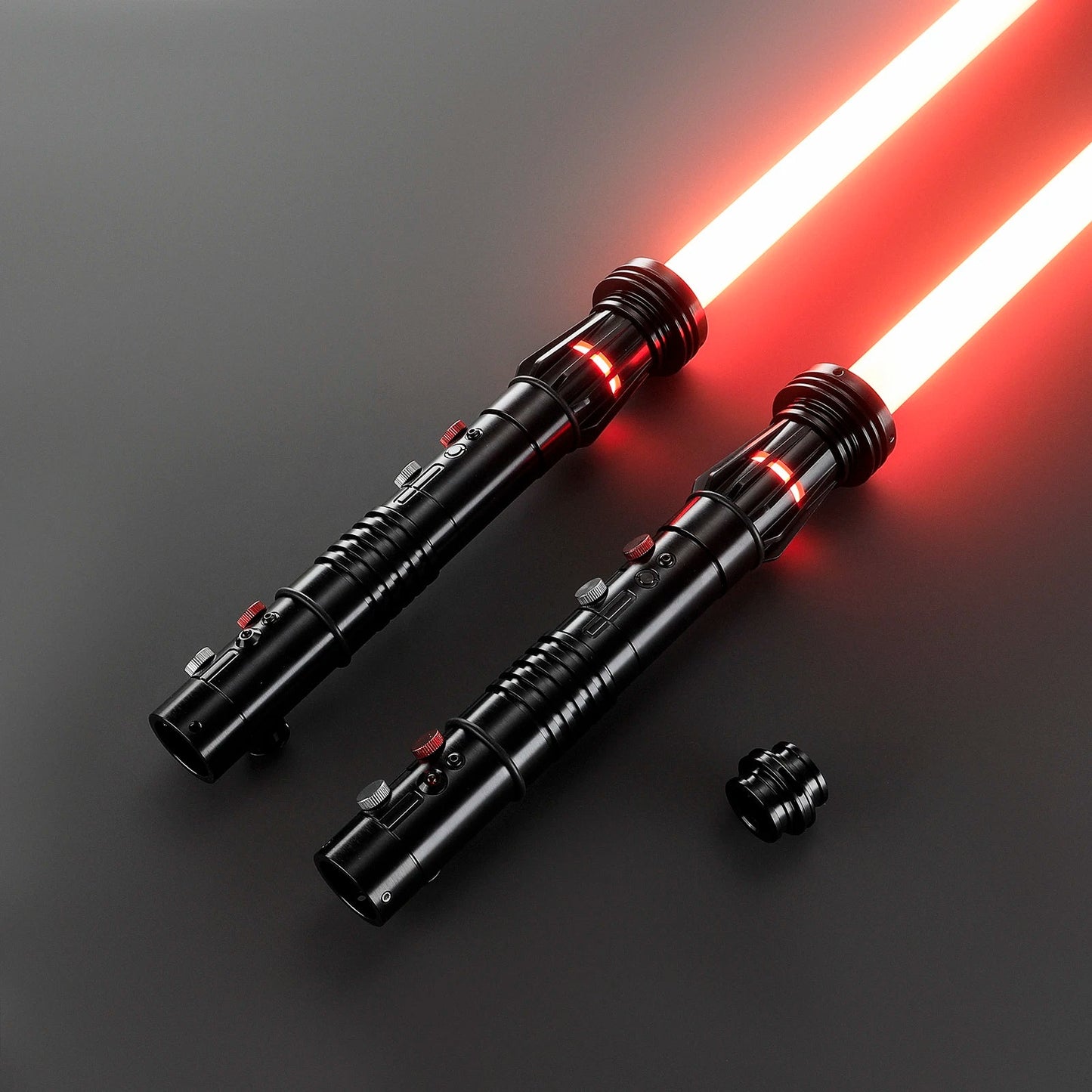 Darth Maul Double-Edged Neopixel Lightsaber – Xenopixel Jedi Laser Sword for Heavy Dueling & Cosplay