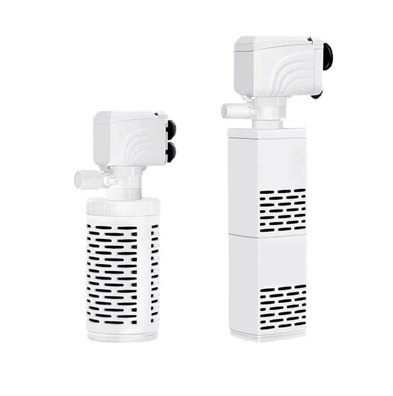 3 in 1 Aquarium Filter Pump – Silent Submersible Air Oxygen Aerator, Water Changer & Wave Maker, 220
