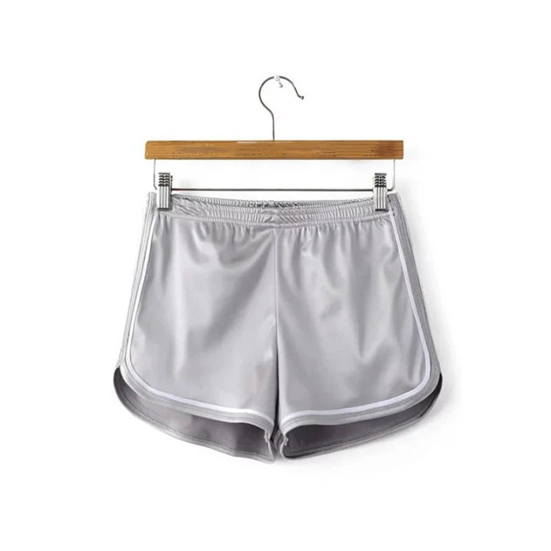 Women’s Summer Silk Slim Fit Beach Casual Shorts – New 2023 White Edge Hot Style Lightweight Summer Short Pants for Women