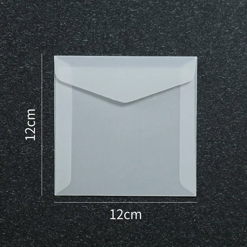 50 Pcs Blank Translucent Envelopes – for Invitations, Postcards, Gift Boxes, Wedding & Business Letters