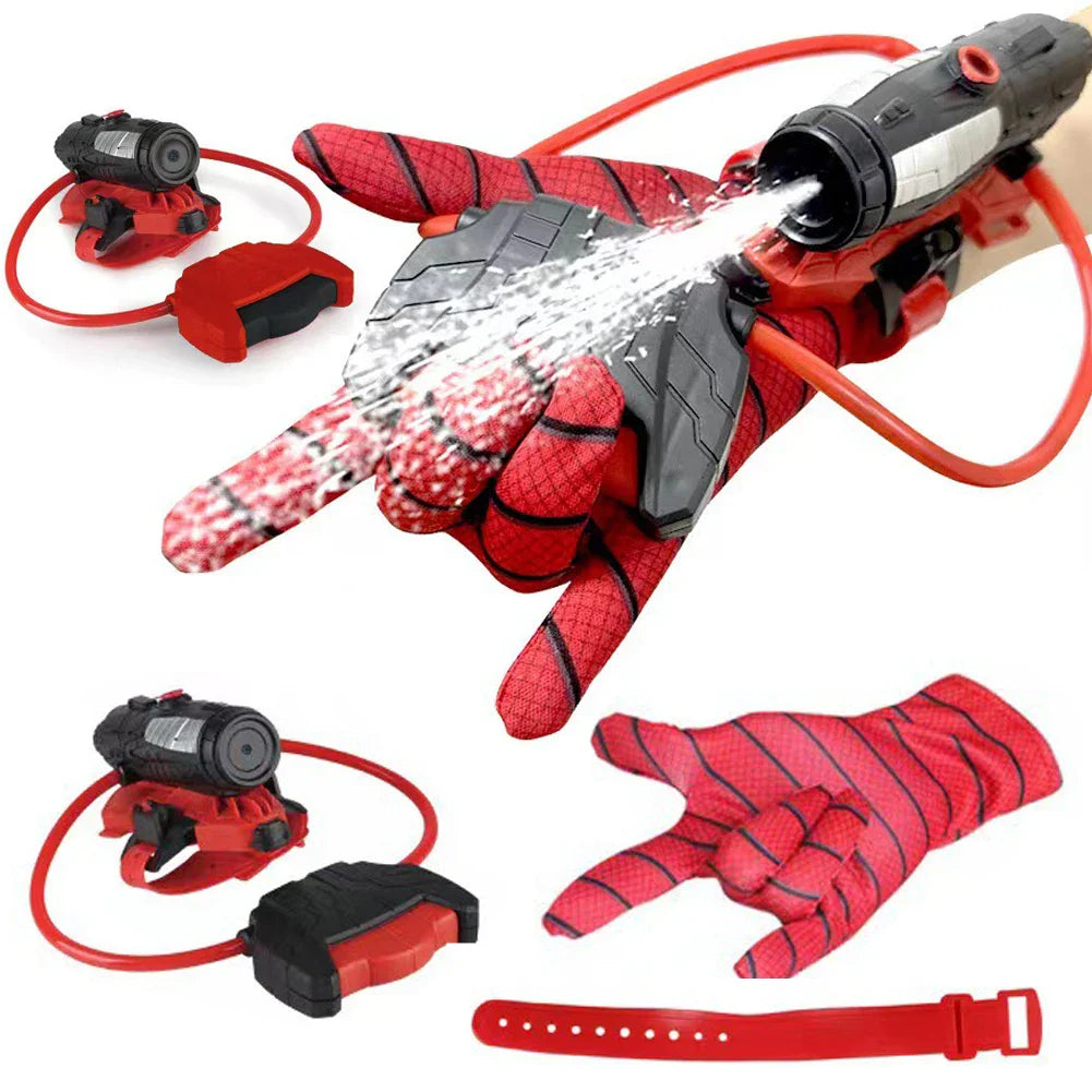 Spider Web Shooter Toy – Superhero Wrist Water Blaster Gun with Glove, Fun Squirt Water Fighting Toy for Kids & Adults Outdoor Play