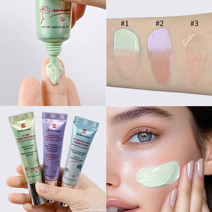 CC Red Correction Cream Primer – Moisturizing Waterproof Base with Centella Asiatica for Concealer & Foundation Prep