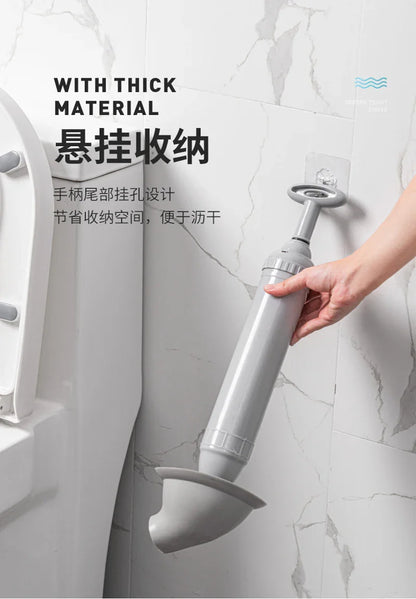 Multifunctional Silicone Toilet Plunger – High Pressure Vacuum Pump Anti-Blocking Drain Cleaner Tool