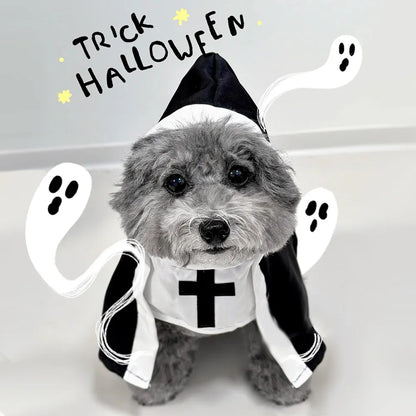 Funny Pet Costume for Cats & Small Dogs – Cross-Dressing COS Outfit for Photo Props & Dress-Up Fun