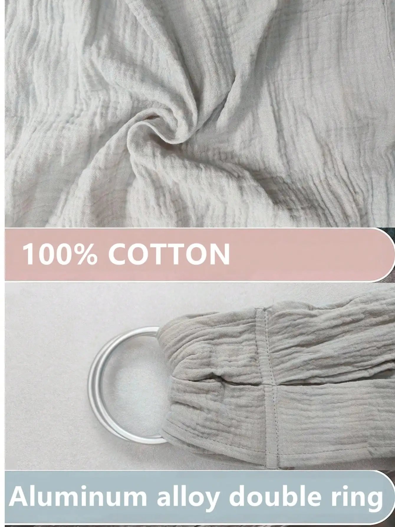 Ergonomic Baby Bib - Adjustable Dual Ring Feeding Smock with Anti-Spill Drool Protection for Newborns