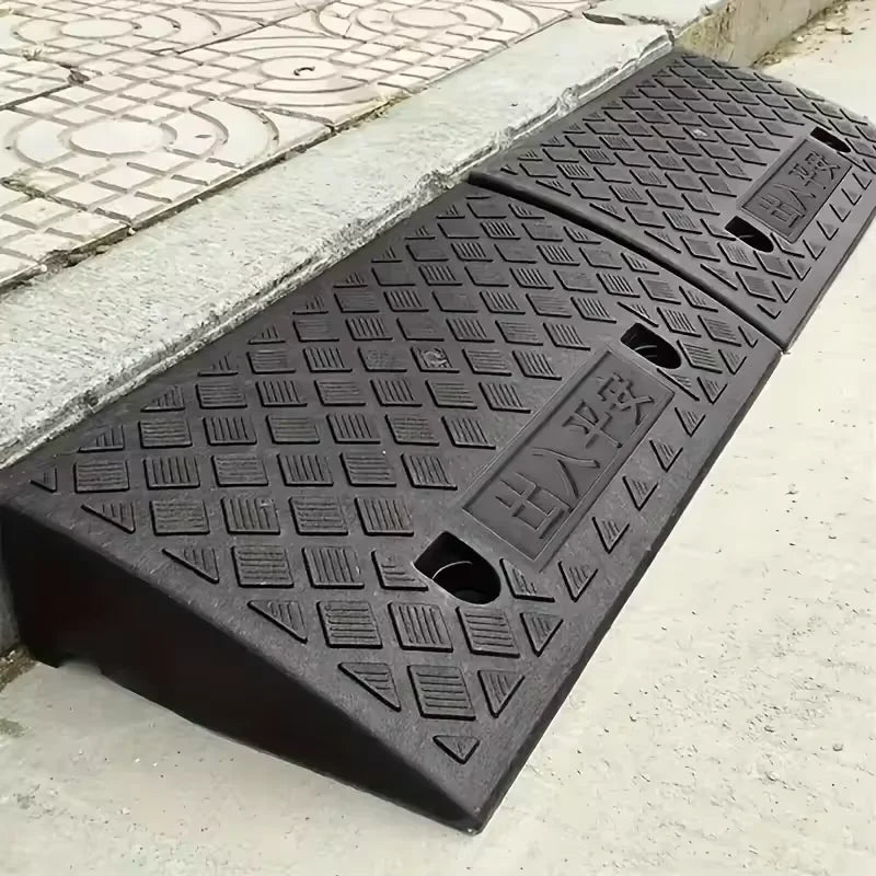 Portable Non-Slip Access Ramp 10cm – Durable Threshold Ramp for Cars, Motorcycles, Wheelchairs & Pets, Heavy-Duty Support Board