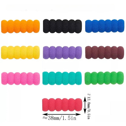 30pcs Pencil Grips - Soft Sponge Anti-Slip Finger Guards for Kids Handwriting Training Diamond Painting Pen Holders