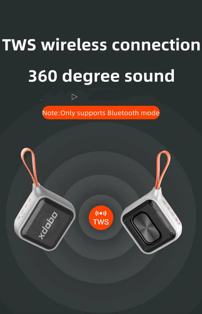 XDOBO Prince 1995 12W Portable Bluetooth Speaker – Powerful Bass, Waterproof, Smart & Wireless 5.2 Subwoofer