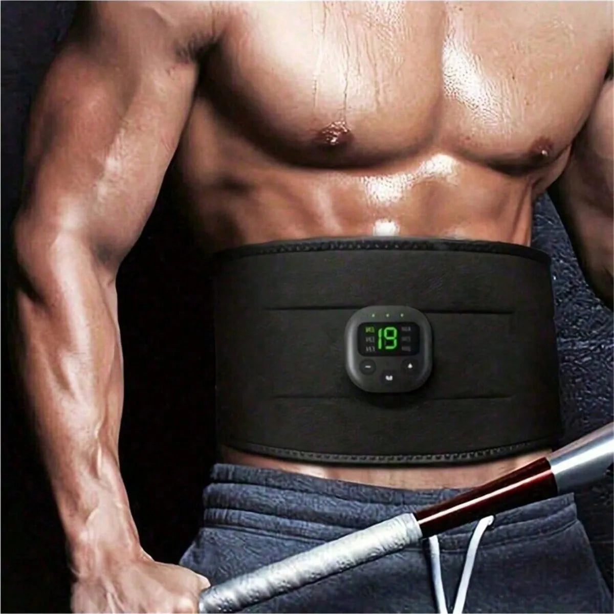 Portable USB Waist Massager Belt — Electric Body Shaper & Fitness Trainer for Arm, Hip & Leg Toning