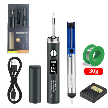 USB 5V 8W Portable Soldering Iron with Lithium Battery – Electric Welding Repair Tool for Electronics, DIY & Mobile Repair Work
