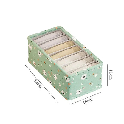 Underwear & Socks Cabinet Drawer Organizer – Wardrobe Storage Box for Clothes, Ties, Pants & Bras