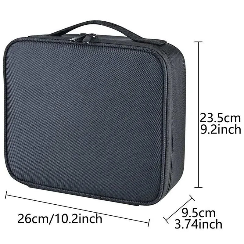 New Waterproof Makeup Bag for Women – Travel Cosmetic Case with Beauty Brush Storage & Embroidery Tool Organizer