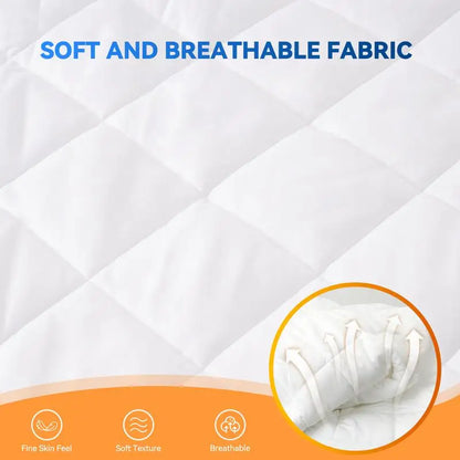 Electric Heating Mattress Cover — Dual Control, Soft Fabric, Adjustable Temperature, Queen Size Bed Warmer