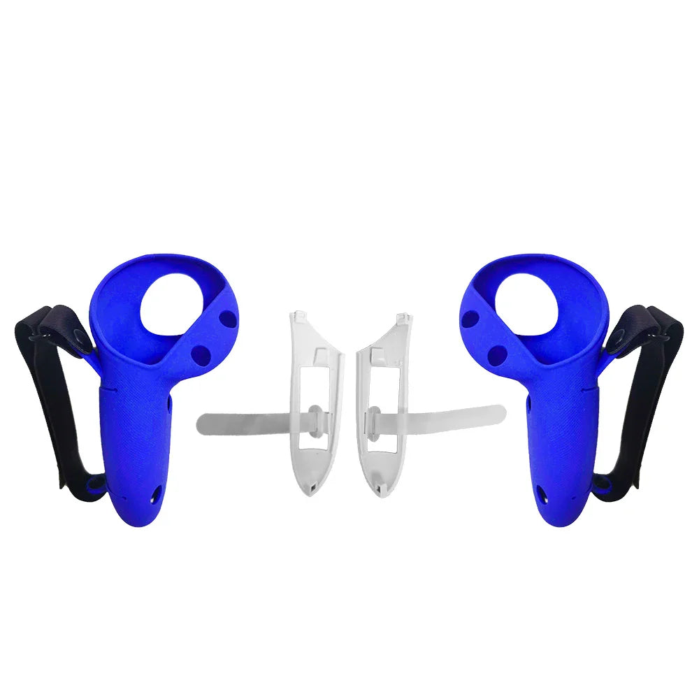 Silicone Protective Controller Case Cover for Meta Quest 3/3S – Battery Replacement Opening & Knuckle Strap, VR Accessory