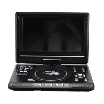 9.8" Portable LCD DVD Player for Car & Home – 270° Swivel Screen, CD/MP3/FM, Game & TV Function