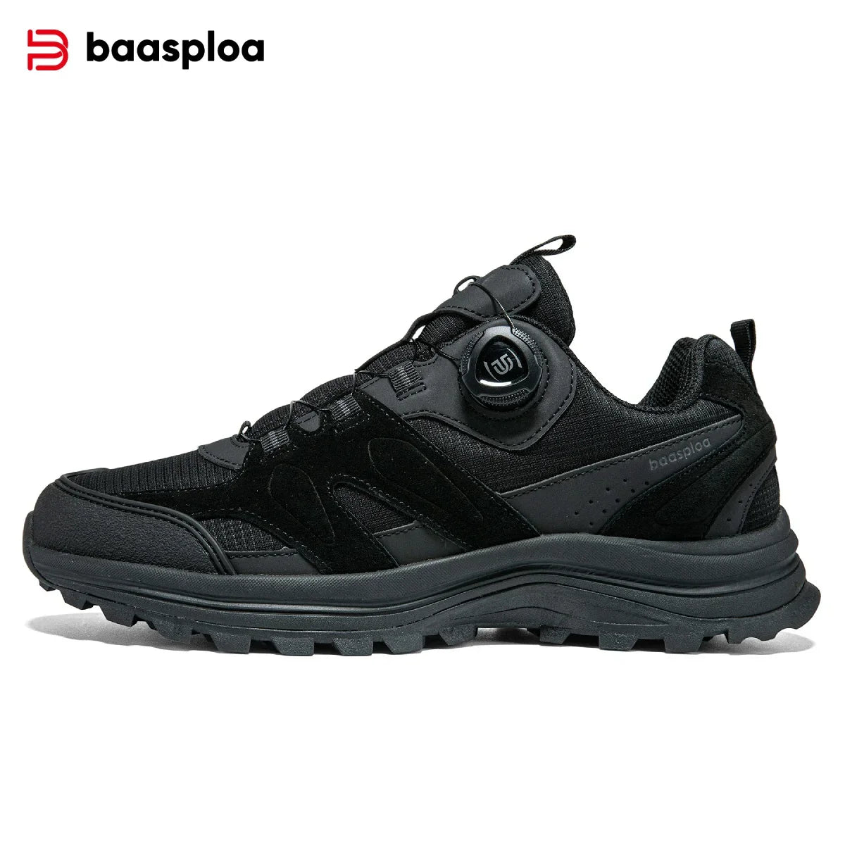 Baasploa Men’s Hiking Shoes – Breathable Outdoor Climbing & Walking Sneakers, Non-Slip & Durable