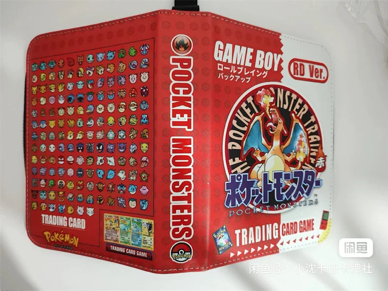 New Pokémon Pikachu Battle Card Binder — Zippered Card Holder for VMAX Game Card Collection, Anime Toys & Gifts