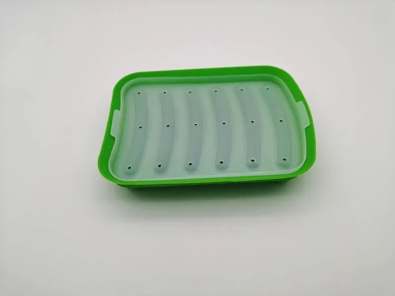 6-Grid Silicone Sausage Maker Mold with Lid – DIY Ham & Hot Dog Shaping Tool for Kitchen Baking & Food Preparation