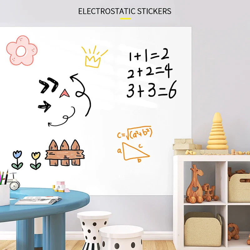 45CM Reusable Whiteboard – Static Adhesive Dry-Erase Board, Easy to Apply & Remove Without Wall Damage