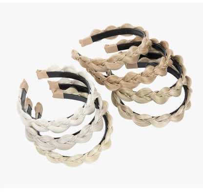 SARLA Synthetic Bohemian Braided Headband – Butterfly Plaited Hairpiece for Women