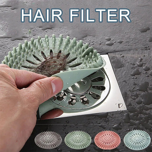 Sewer Hair Floor Drain Filter – Anti-Clogging Bathroom & Kitchen Sink Cover, Magic Hair Catcher Tool
