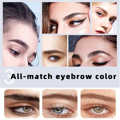3 Colors Eyelash & Eyebrow Dye Tint Kit – Fast Brow Gel Cream Henna Mascara Enhancer Makeup Tool