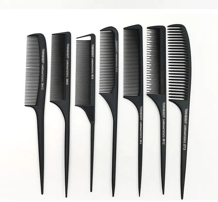 Professional Stainless Steel Hair Tail Comb – Fine Teeth Salon Styling Comb, Spiked Hair Care Tool for Barbers