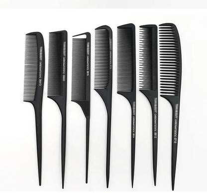 Professional Stainless Steel Hair Tail Comb – Fine Teeth Salon Styling Comb, Spiked Hair Care Tool for Barbers