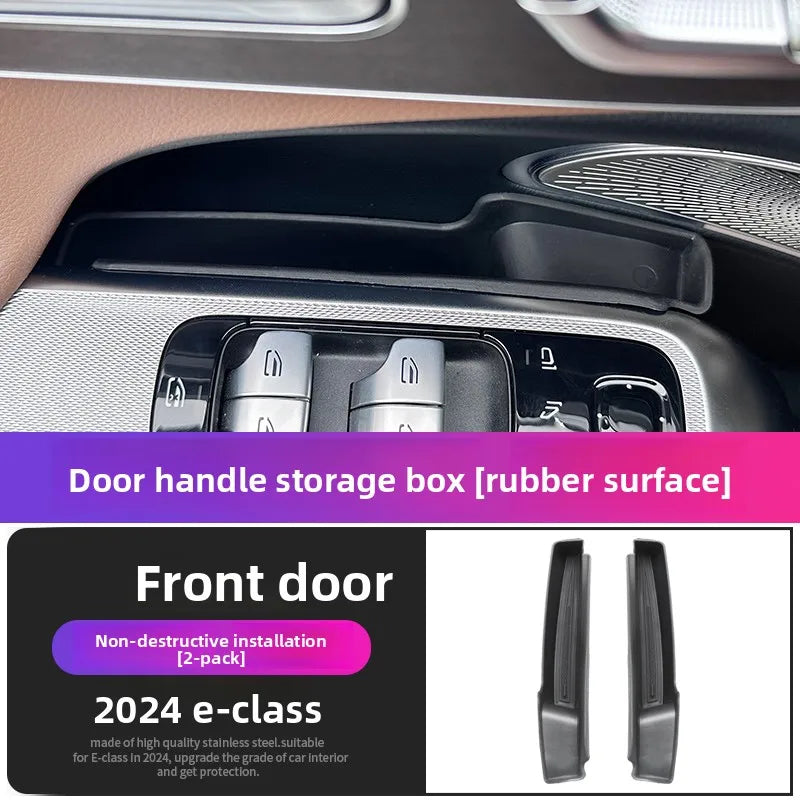Mercedes-Benz W214 E-Class Door Storage Box Organizer – Compatible with E260/E300 2024+ Interior Car Storage Upgrade Accessory