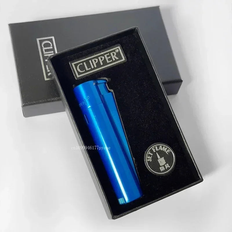 Original Metal Jet Butane Lighter — Windproof Turbo Gas Lighter, Portable Smoking Accessory Gadget for Men