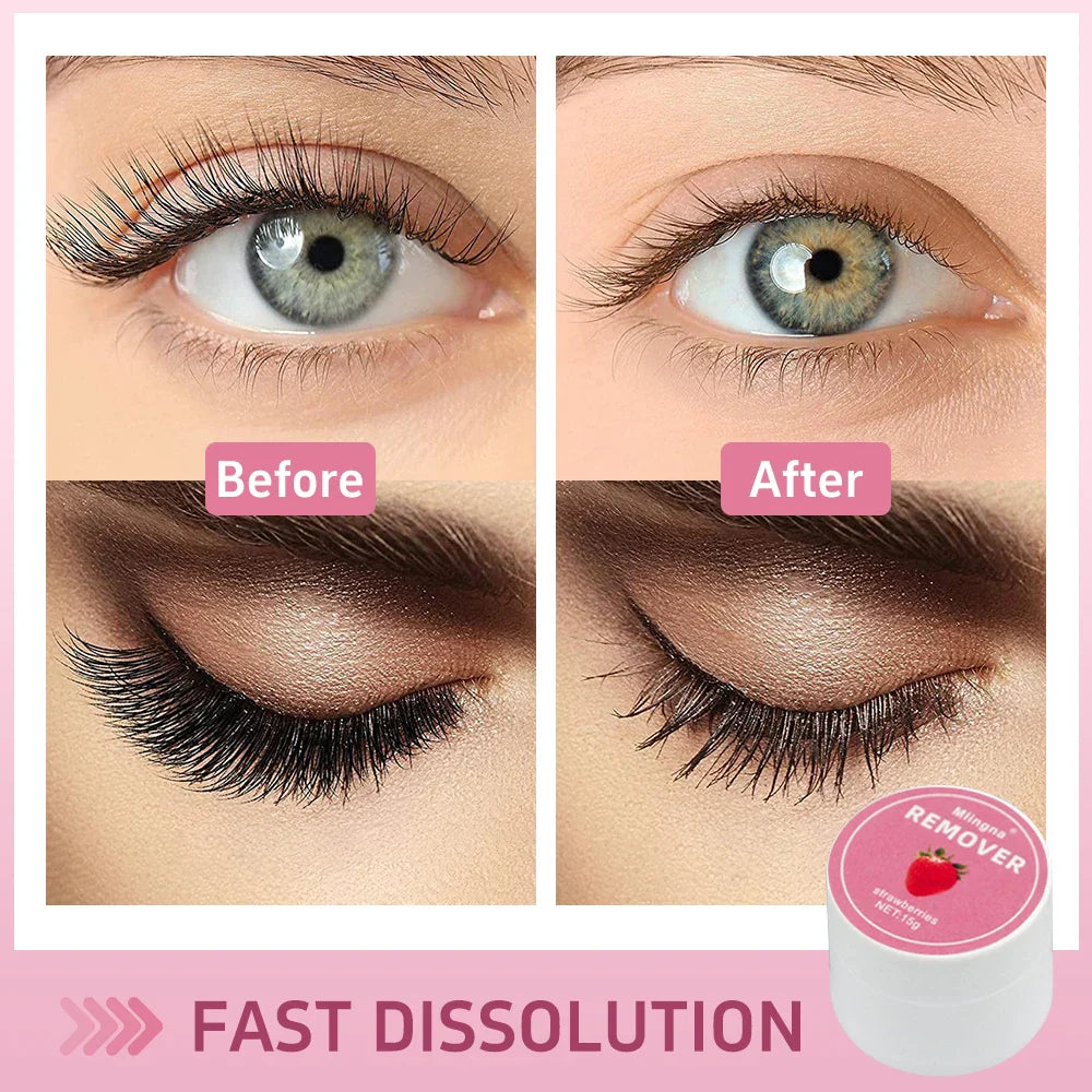 15g Eyelash Glue Remover Cream — Professional Korean Makeup Tool for Lash Extension Removal