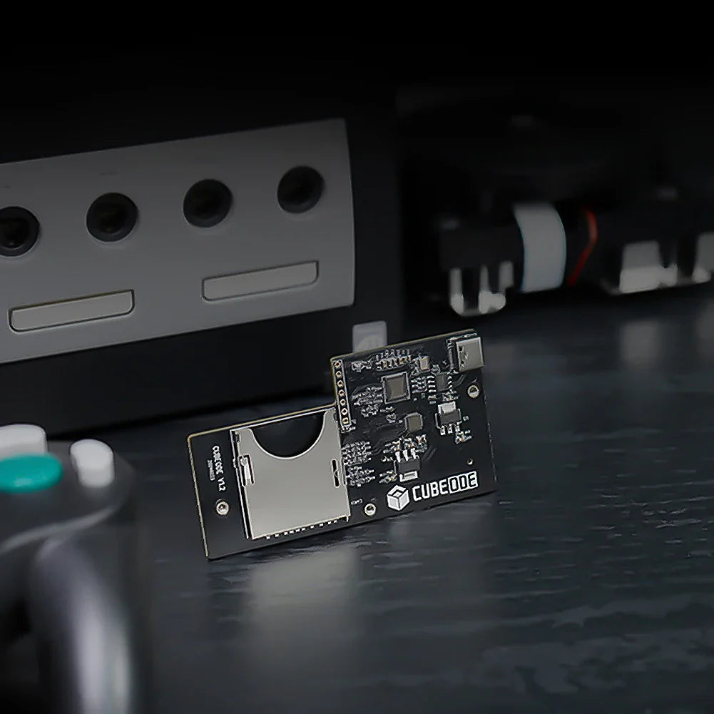 CUBEODE V1.2 GameCube Optical Drive Emulator — Upgraded ODE Board, Replace DVD Drive (No SD2SP2/SDGecko Required)