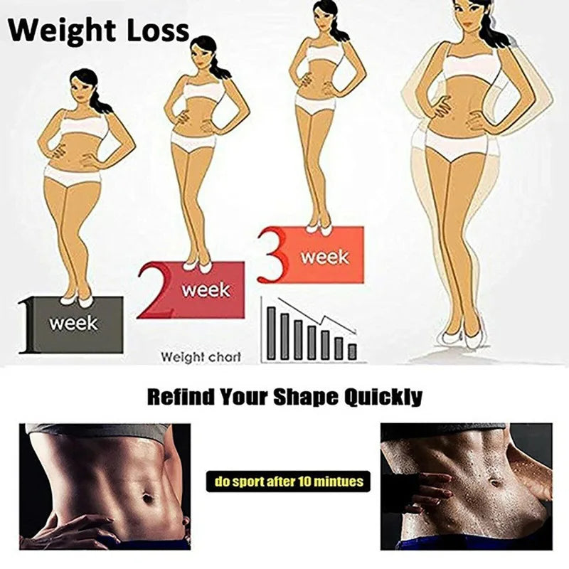Women’s Sauna Sweat Pants – Thermal Fat Burning Leggings Waist Slimming Body Shaper Fitness Stretch Control Shorts