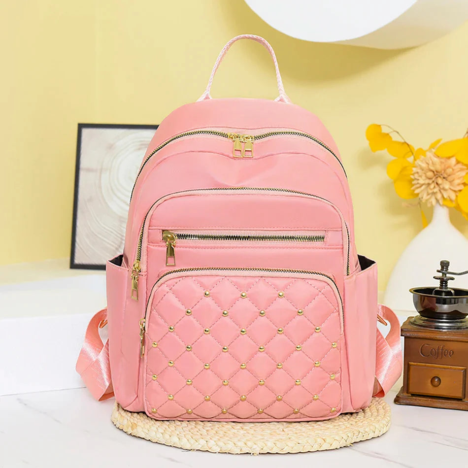 Luxury Designer Women's Oxford Rucksack - High-Quality, Small Schoolbag for Youth and Students, Leisure Outdoor Backpack, Travel Shoulder Bag