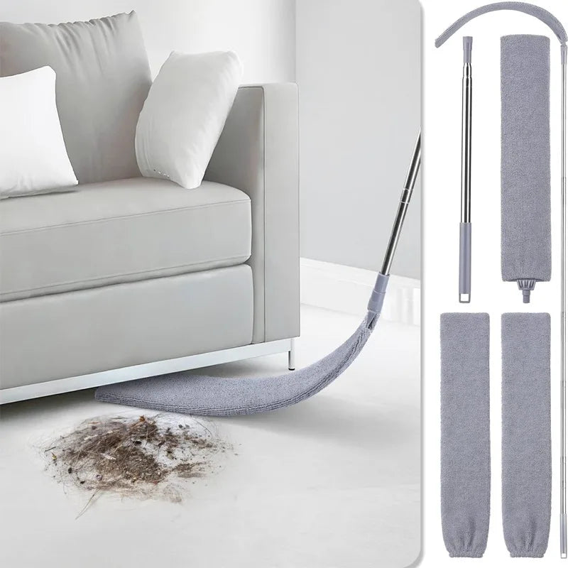 Adjustable Microfiber Long Handle Retractable Ceiling Dust Cleaner – Gap Brush Wand Mop with Extension Pole