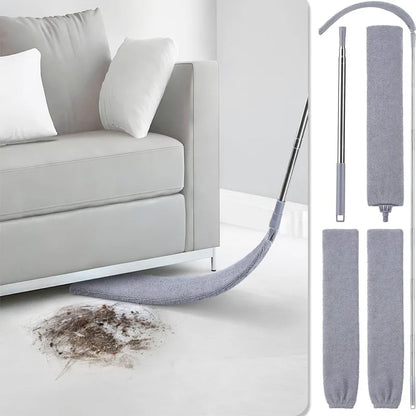 Adjustable Microfiber Long Handle Retractable Ceiling Dust Cleaner – Gap Brush Wand Mop with Extension Pole