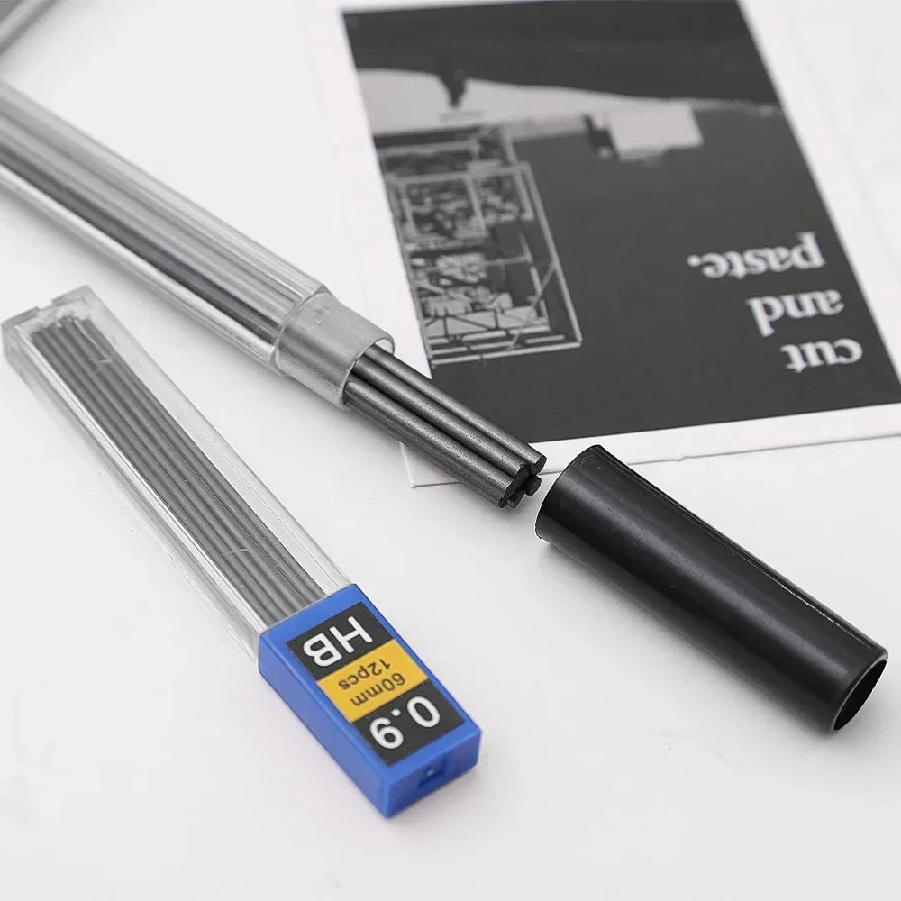 Mechanical Pencil Lead Refill Set 0.3–2.0mm HB – Multi-Size Press Automatic Pencil Leads for Drawing, Painting & Student Stationery
