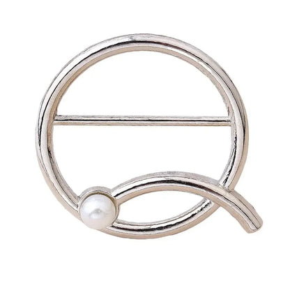 Scarf Buckle & Ring – Shawl, T-Shirt, Waist Clip Brooch, Silk Clasp Fashion Jewelry Accessory