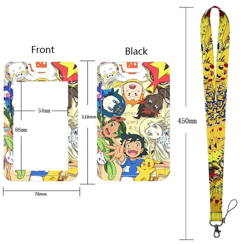 Pikachu Neck Strap Lanyard for Keys – ID Badge Holder, Keychain, Key Rings, Fashion Accessory Gift