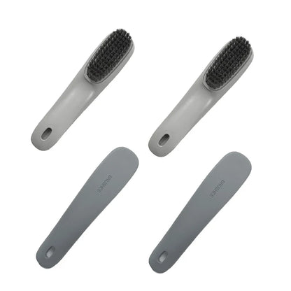 Multi-Purpose Shoe Cleaning Brush - Plastic Scrubbing Tool for Shoes, Clothes & Household Cleaning Tasks