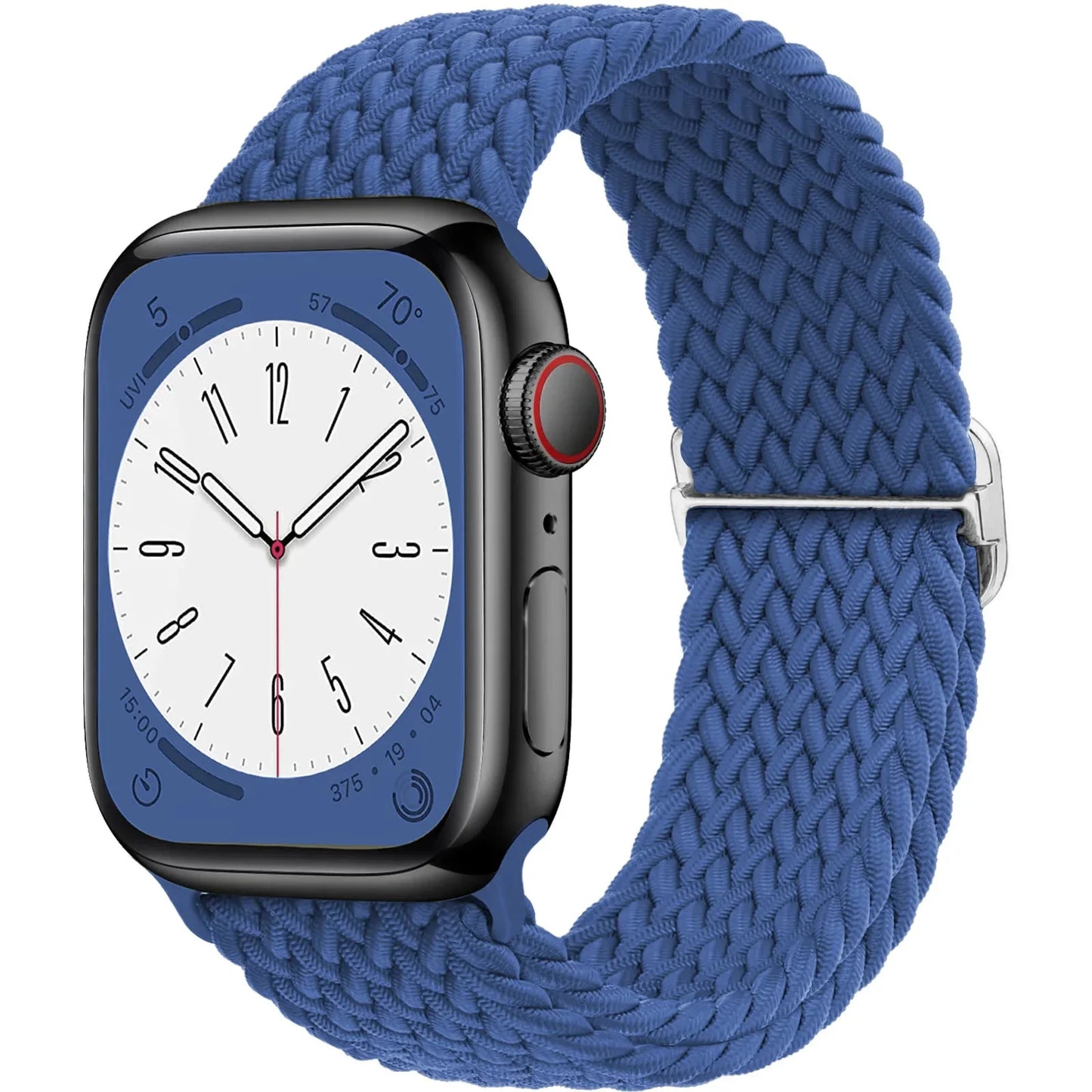 Elastic Braided Solo Loop Apple Watch Band – Adjustable Stretch Strap for Series SE, 5–11 & Ultra 3 (40mm–49mm)