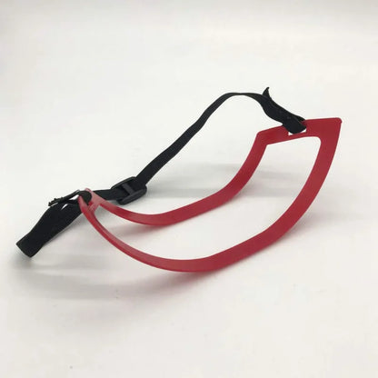 White/Red Barber Neck Hairline Guide Template – DIY Haircut Tool for Salon & Home Styling